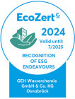 EcoZert 2024 Recognition of ESG Endeavours